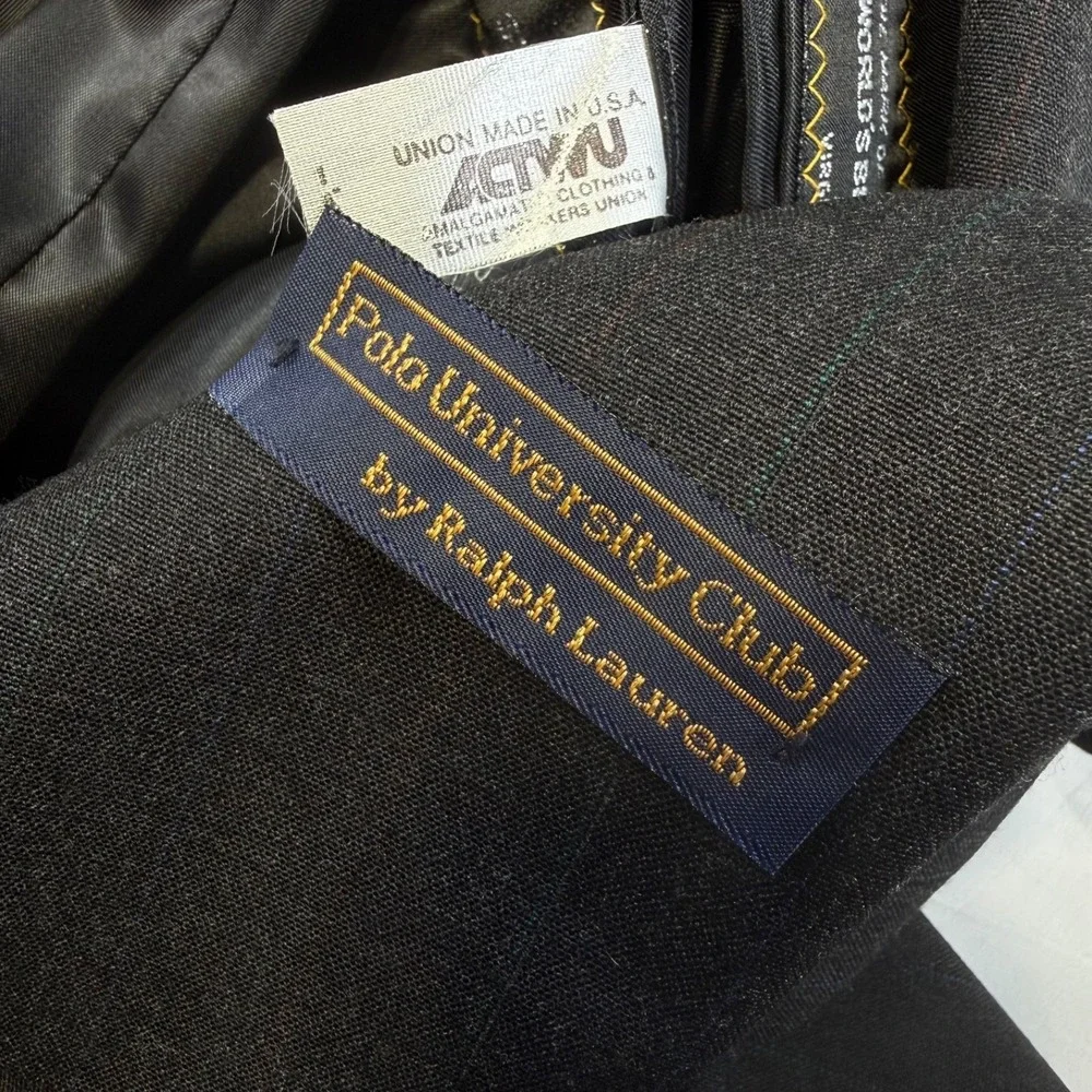 NWT Vintage Polo University Ralph Lauren 2 Piece Suit 43R (40R) W 37